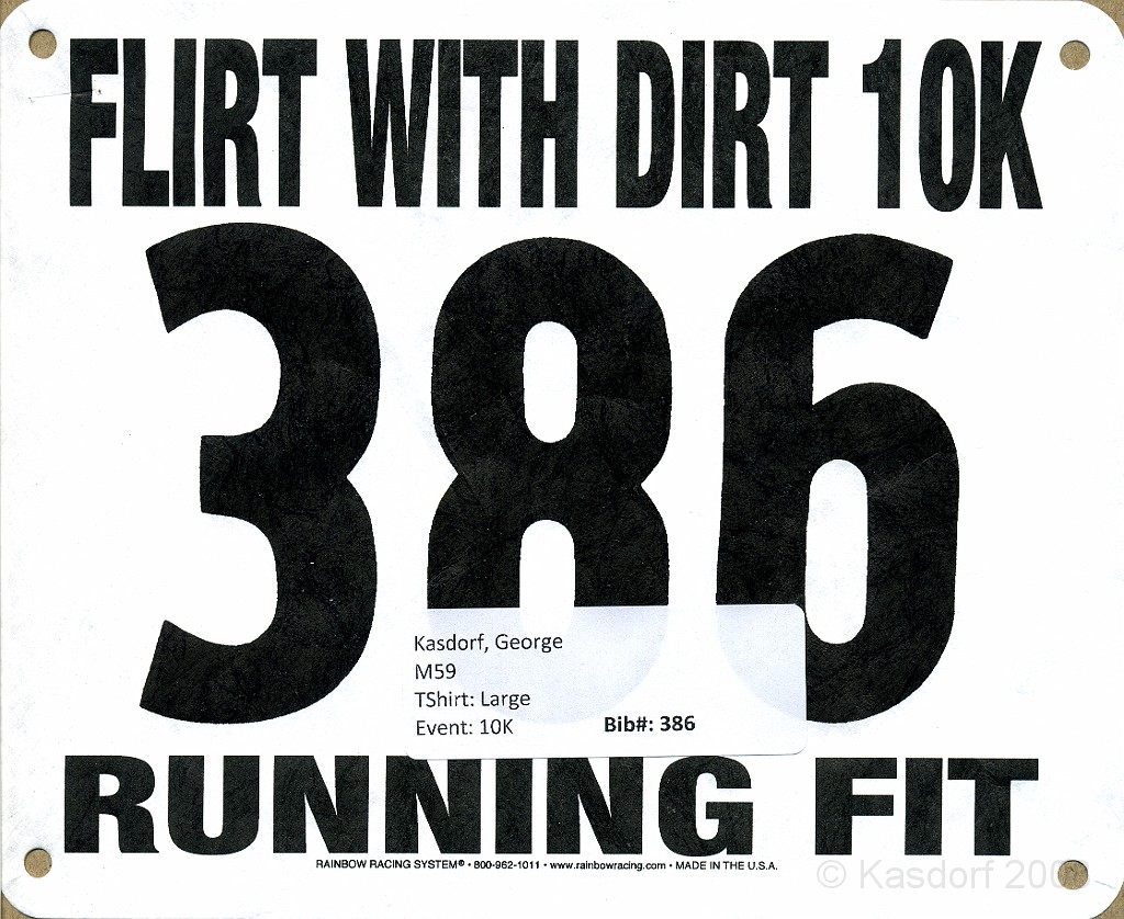 Flirt w Dirt 2009 010.jpg - The official bib for the Flirt
